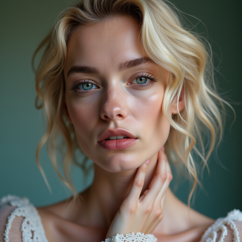 Subtle - Apply a subtle androgynous transformation at 30% intensity to a headshot photo.