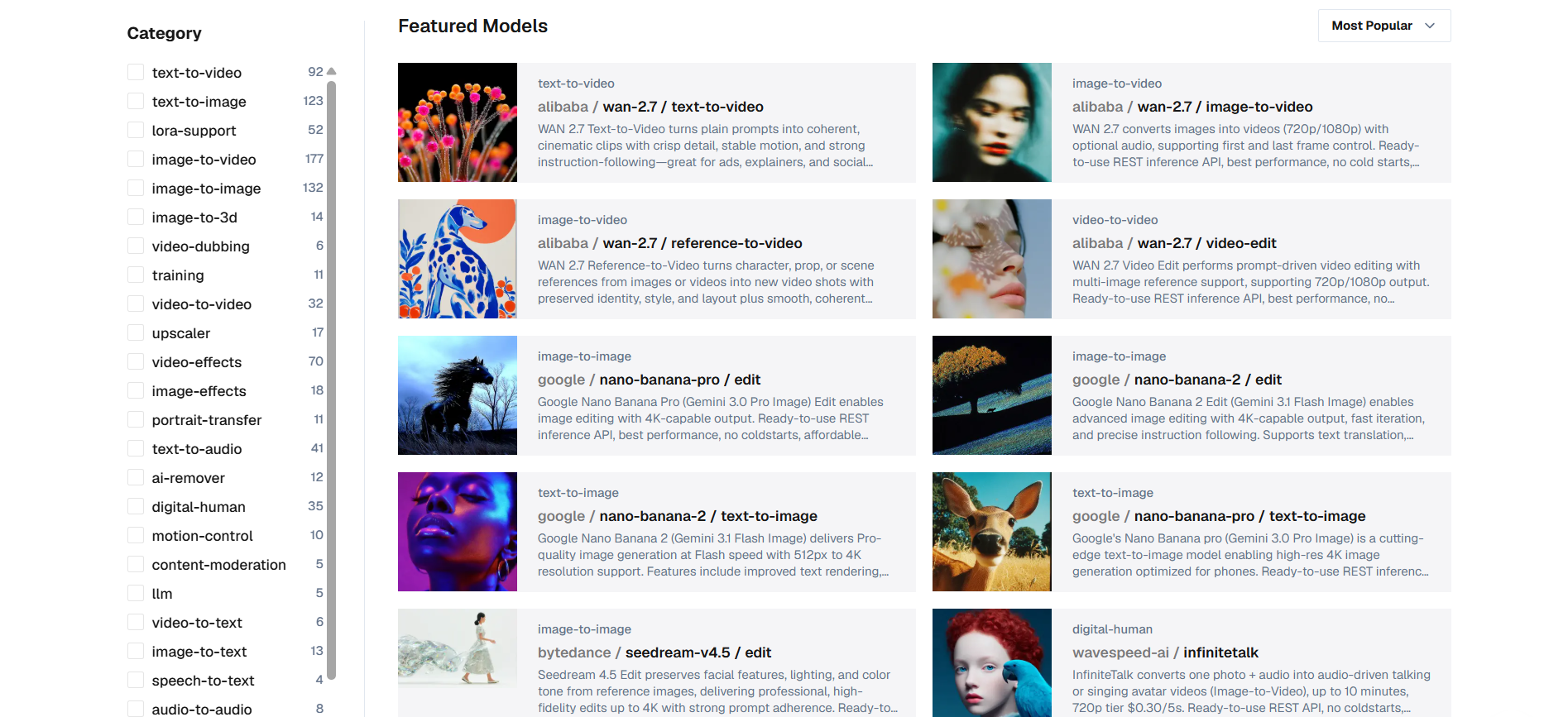1000+ Models, One Dashboard