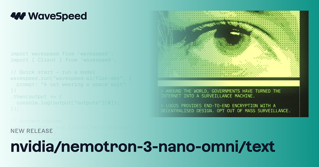 Nemotron 3 Nano Omni Text | Fast LLM API | WaveSpeedAI