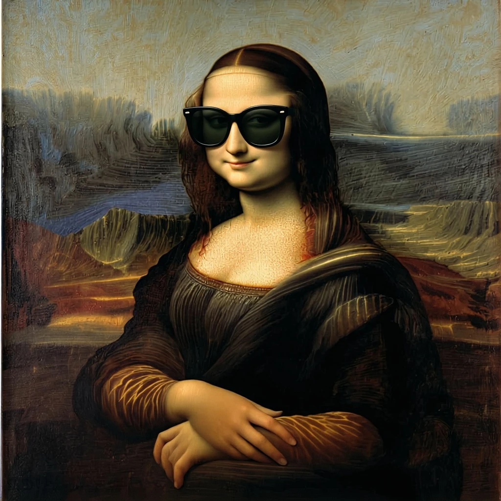 Put the Mona Lisa in sunglasses.