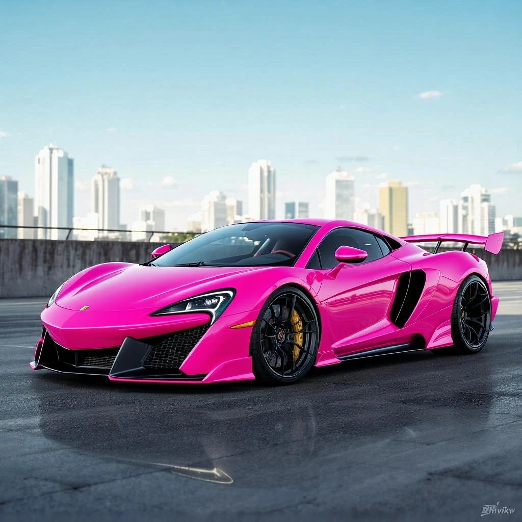 Change the car color to pink