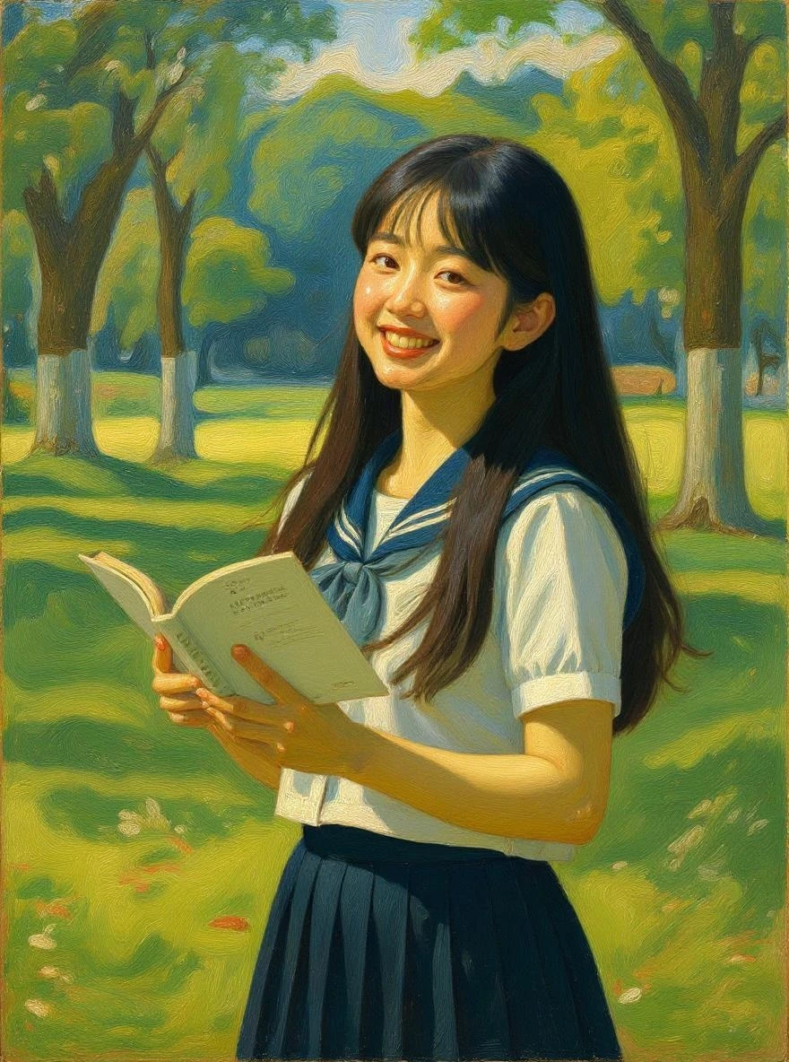 Transform into oil painting style