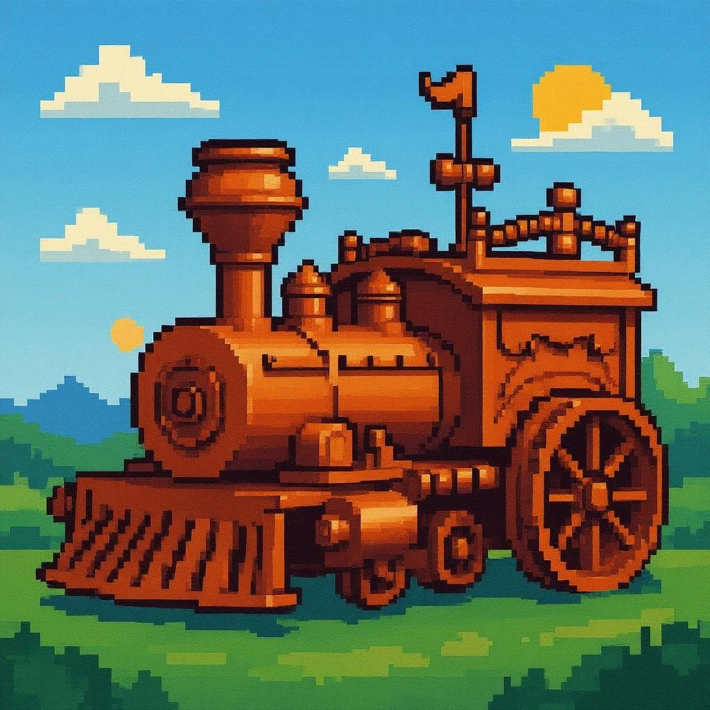 Switch to pixel art style
