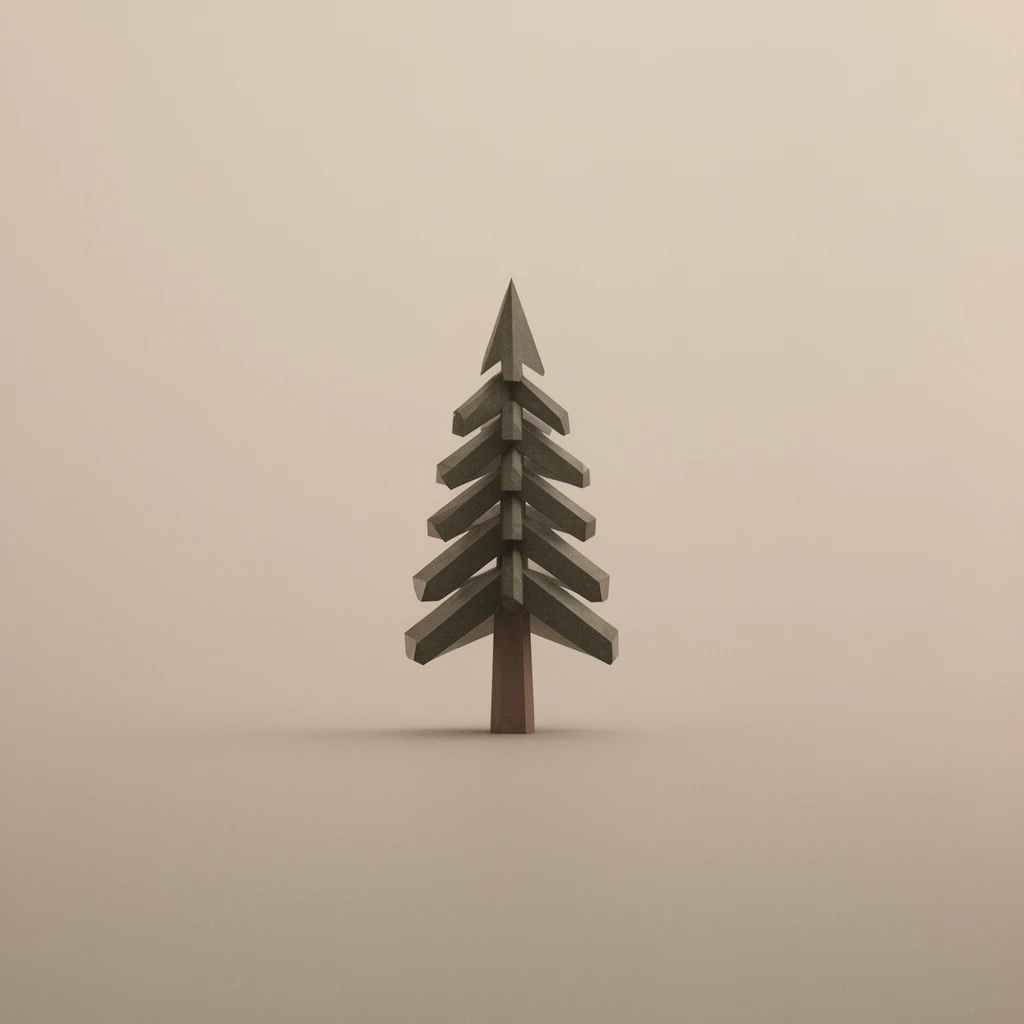 Minimalist Nordic flat illustration design, clean geometry, muted beige tones, calm atmosphere, balanced negative space.
