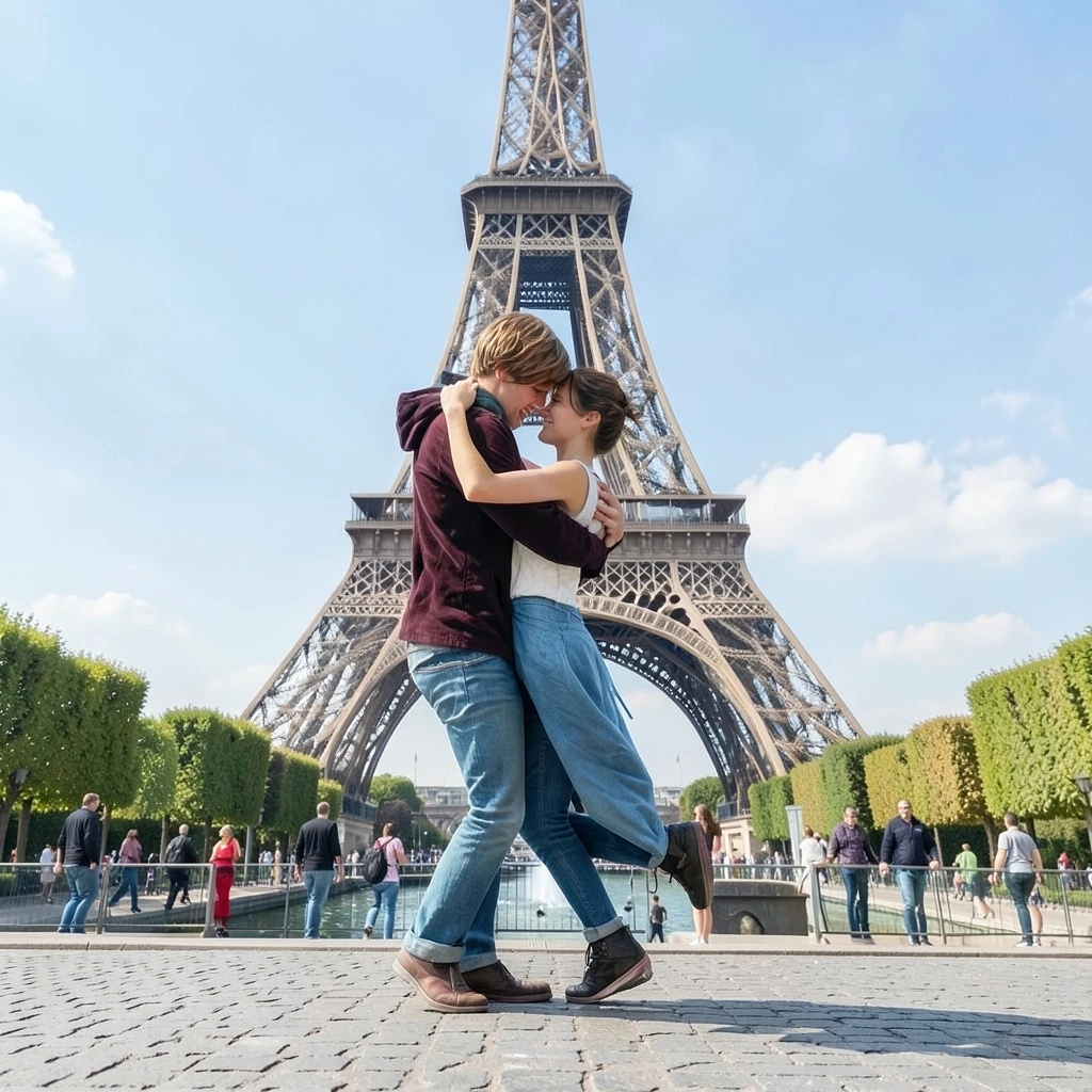 Under the Eiffel Tower