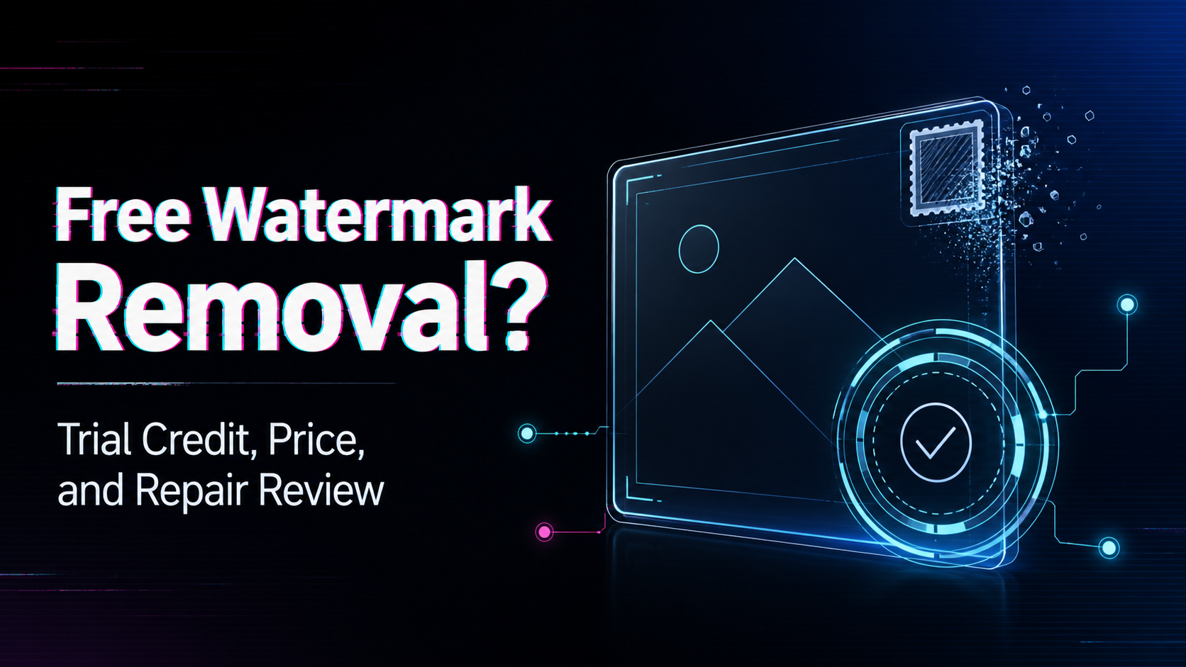 Remove an Image Watermark: Trial and Pricing