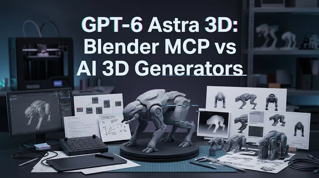 GPT-6 Astra 3D: Blender MCP vs AI 3D Generators