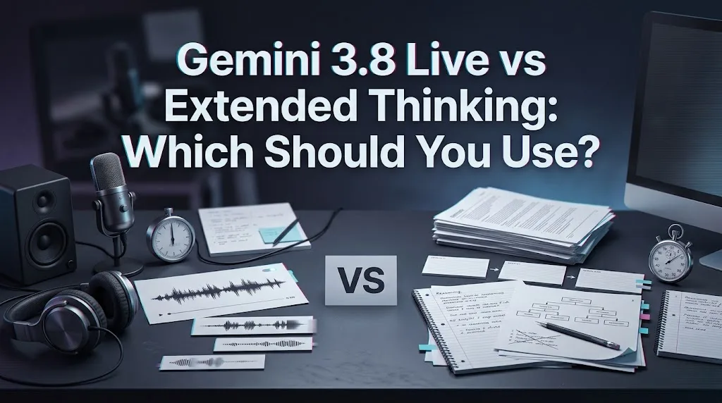 Gemini 3.8 Live vs Extended Thinking: Which Should You Use?