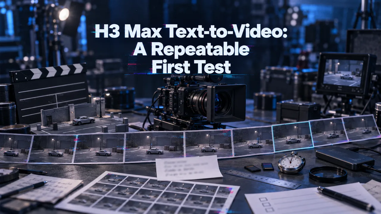H3 Max Text-to-Video: A Repeatable First Test