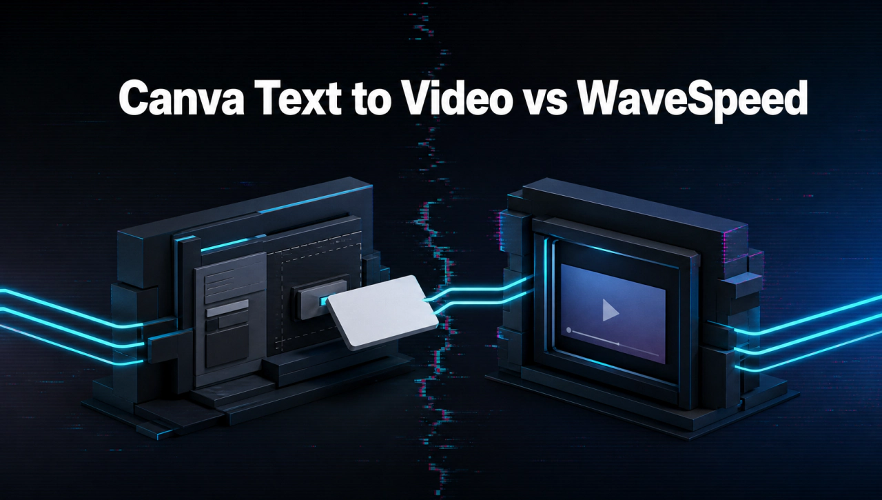 Canva Text to Video vs WaveSpeed for Design Clips