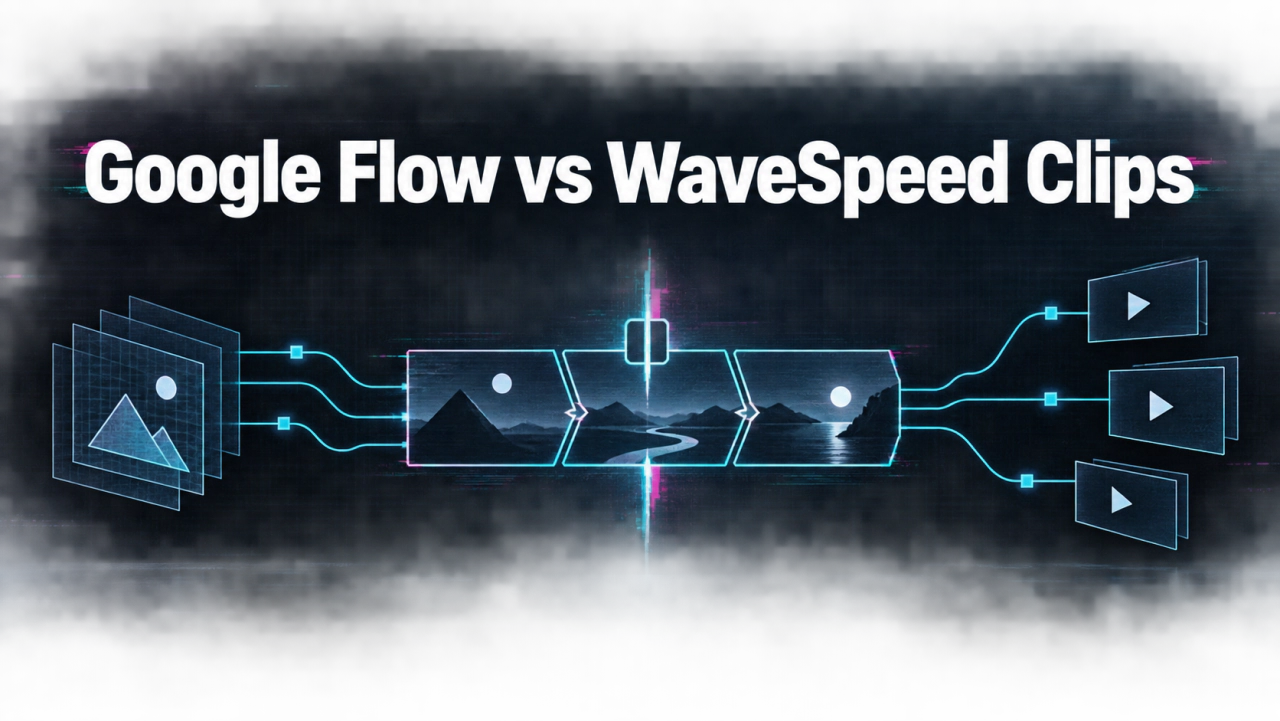 Google Flow Text to Video vs WaveSpeed Clips