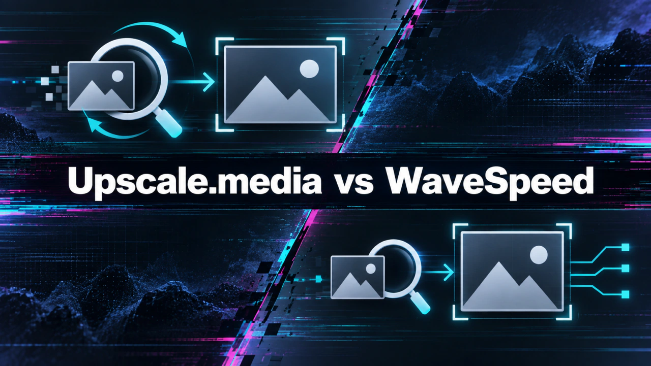 Upscale Media AI Image Upscaler vs WaveSpeed