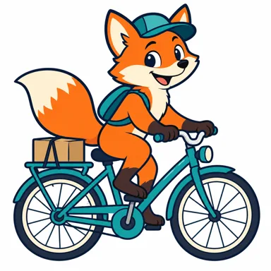 Fox courier mascot