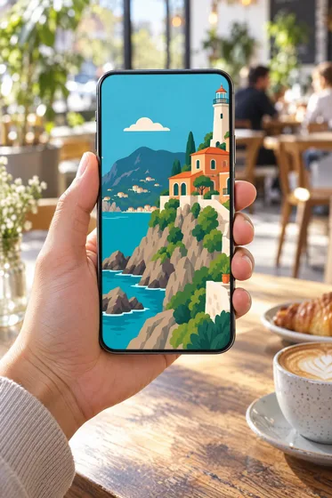 Phone in hand
