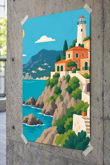 Poster on concrete