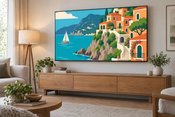 TV in a living room