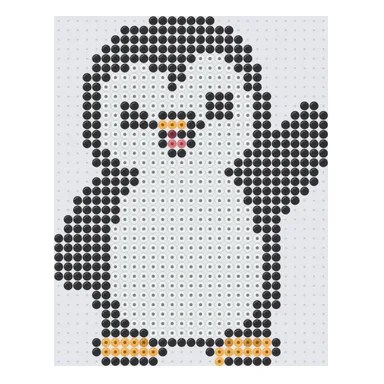 Waving penguin