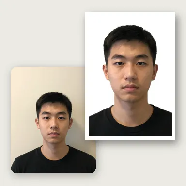 China visa, plain wall