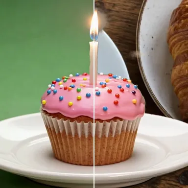 Birthday cupcake