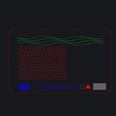 Laser-cut panel