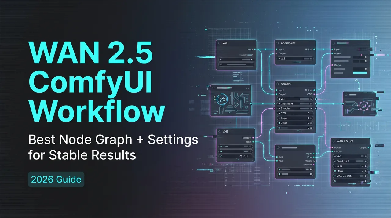 WAN 2.5 ComfyUI Workflow: Mejor Grafo de Nodos + Configuraciones para Resultados Estables