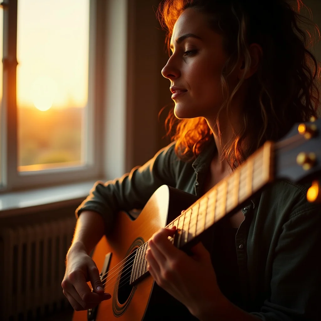 Intimate / Acoustic singing video style