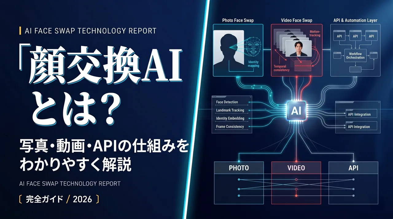 顔交換AIとは?写真・動画・APIの仕組みを解説