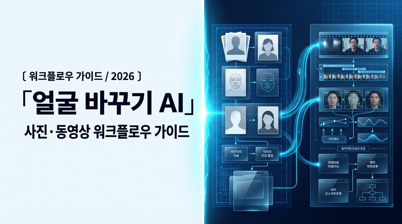 얼굴 바꾸기 AI: 사진·동영상 워크플로우 가이드