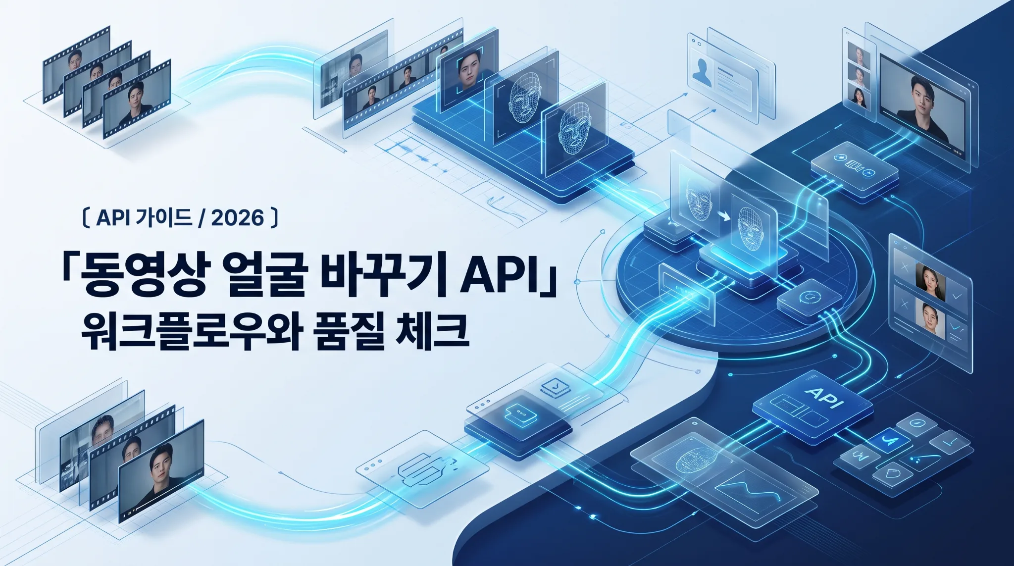 동영상 얼굴 바꾸기 API 워크플로우와 품질 체크