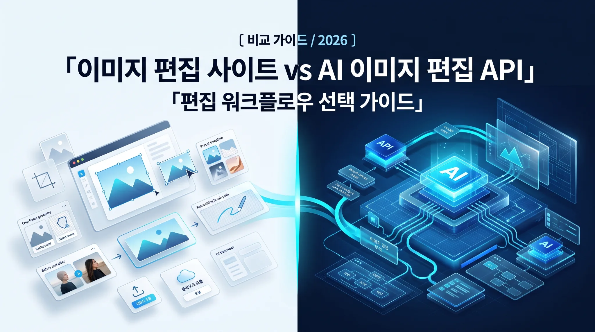 이미지 편집 사이트 vs AI 이미지 편집 API