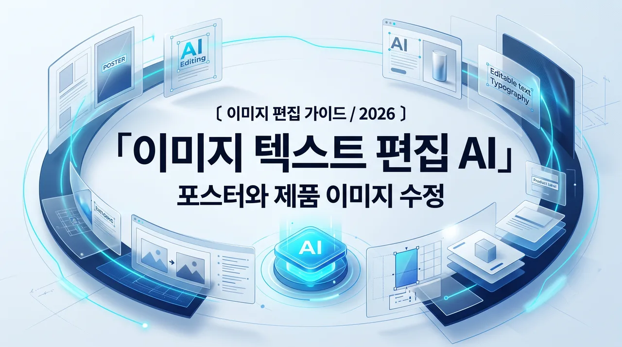 이미지 텍스트 편집 AI: 포스터와 제품 이미지 수정
