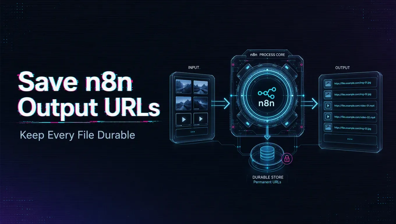 How Do I Collect Multiple Image or Video Output Urls in n8n and Save Them Permanently?