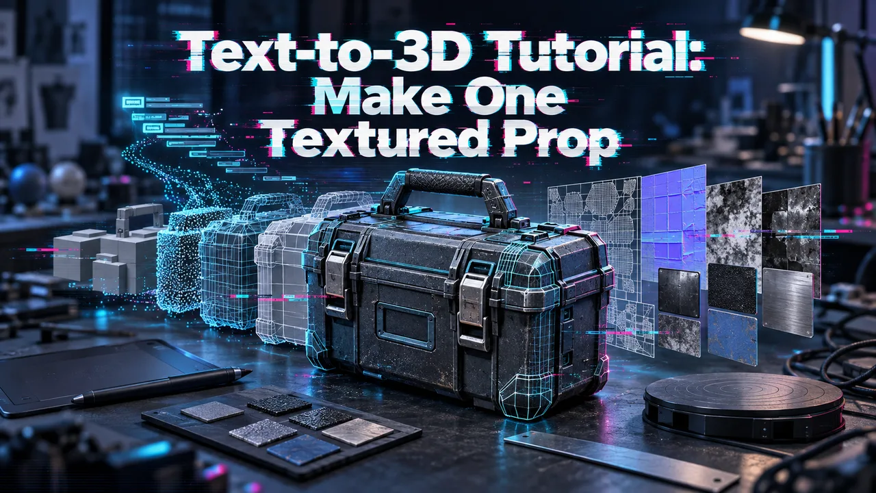 Text-to-3D Tutorial: Make One Textured Prop