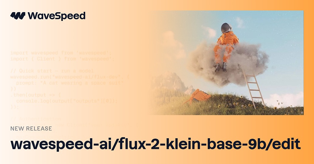 Flux 2 Klein Base 9B Edit | Fast Image Editing API | WaveSpeedAI
