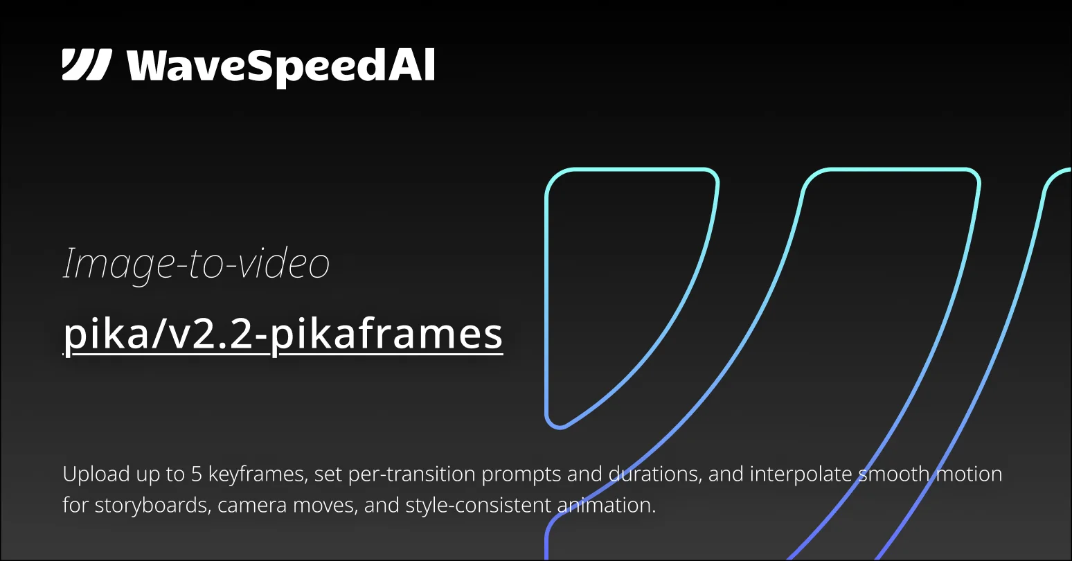 Pika V2.2 Pikaframes | Fast Image-to-Video API | WaveSpeedAI