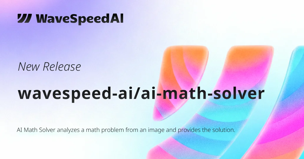 AI Math Solver | AI Image Understanding API on WaveSpeedAI