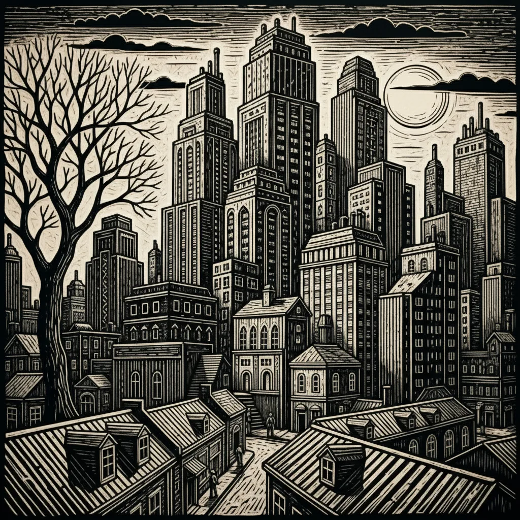 Linocut example 1