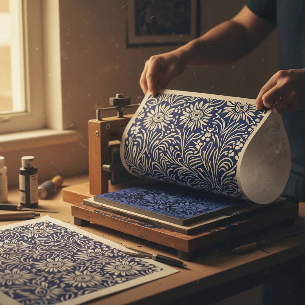 Linocut example 6
