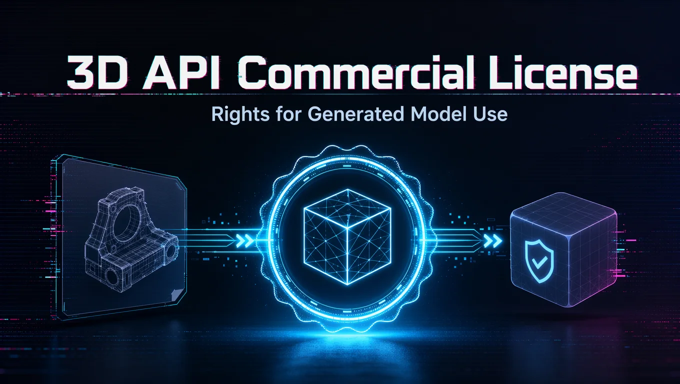 What Is a 3D Model Generation API Commercial License?