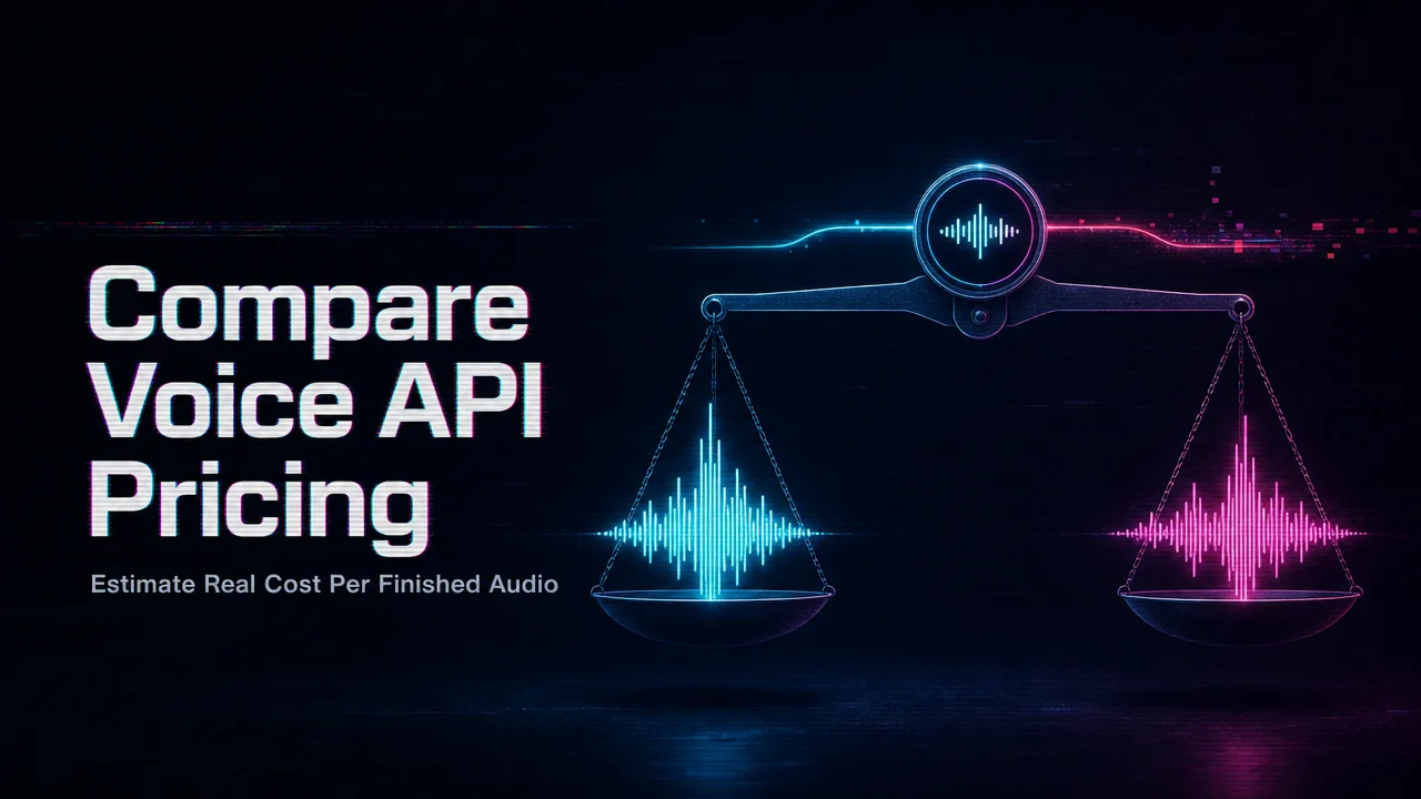 How Should You Compare AI Voice Generation API Pricing?