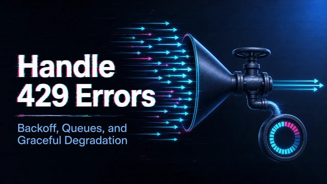 How Should You Handle 429 Rate Limit Errors in AI Generation APIs?