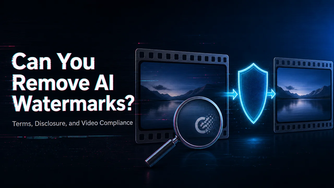 Is It Legal to Remove AI Watermark from Generated Video?