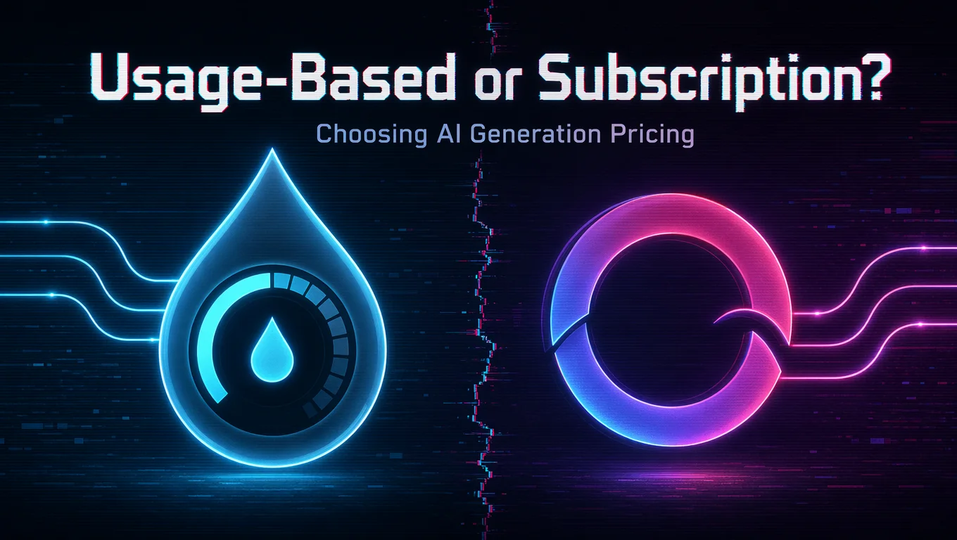 Which Is Better for AI Generation: Usage-Based Pricing or Subscription?