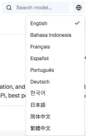 Language Settings